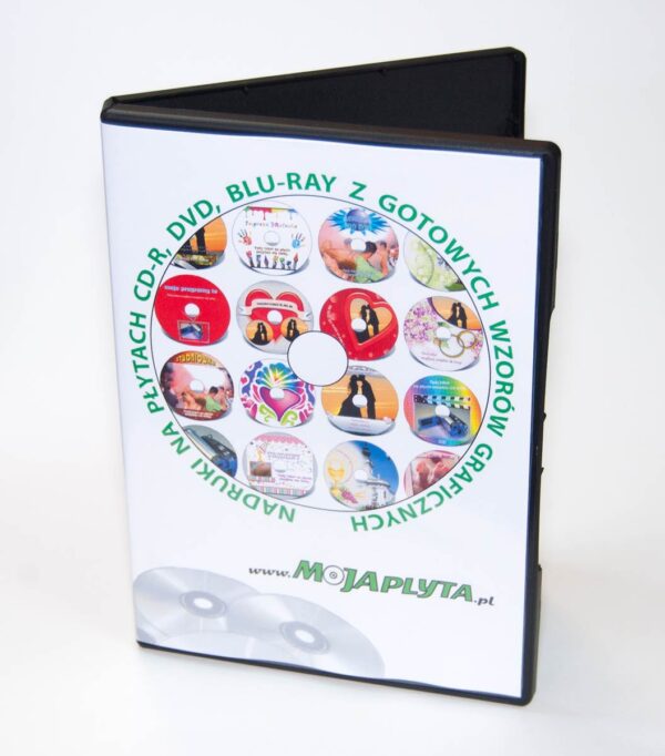 Wydruk wkładki (okładki) papierowej do pudełka plastikowego na DVD