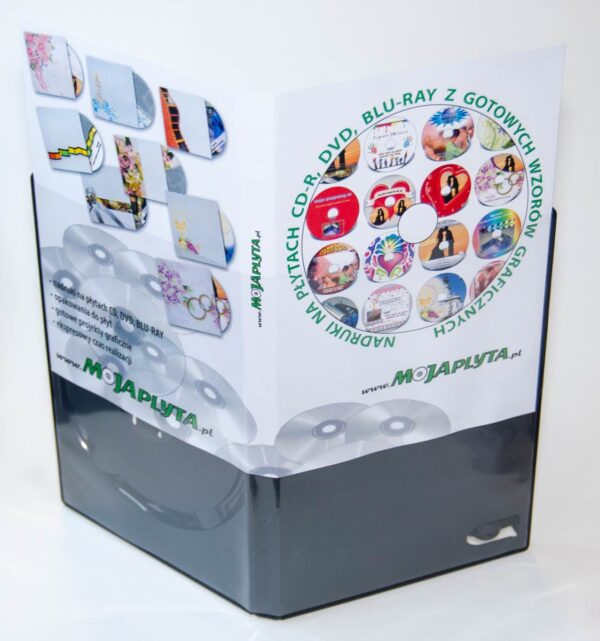 Wydruk wkładki (okładki) papierowej do pudełka plastikowego na DVD