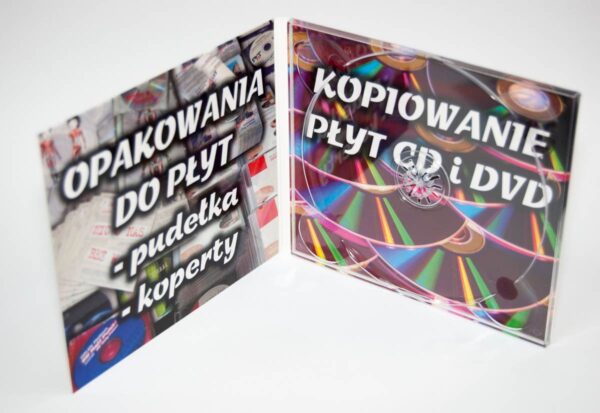 Digipack z indywidualnym nadrukiem, 1 szt. zamówienia to pakiet 100 szt. digipacków