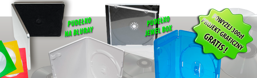 Banner opakowania do płyt CD, DVD, BD oraz pamięci USB Pendrive