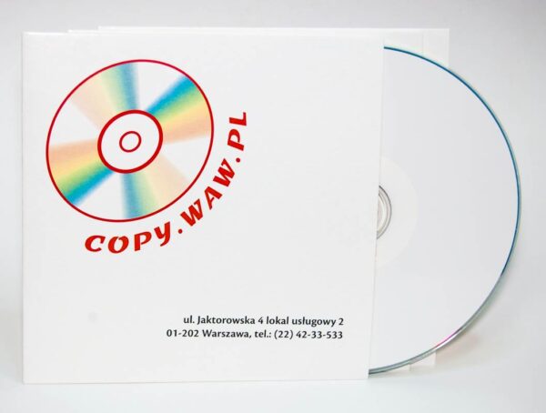 Koperta kartonowa na CD, DVD, Blu-ray przód