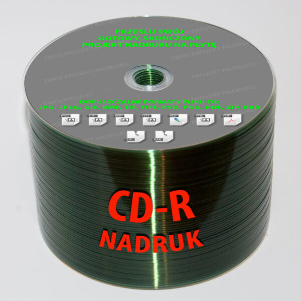 Nadruk na płytach CD-R 700MB