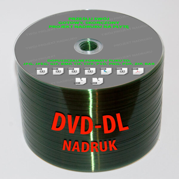 Nadruk na płytach DVD - DL Dual Layer 8 GB